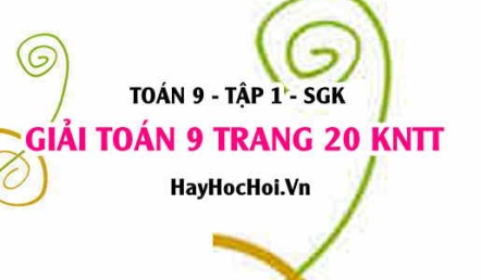 Giải Toán 9 trang 20 tập 1 Kết nối tri thức SGK